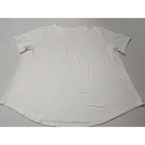 Universal Standard Tee Rex Crew Neck‎ Short Sleeve White Size Large